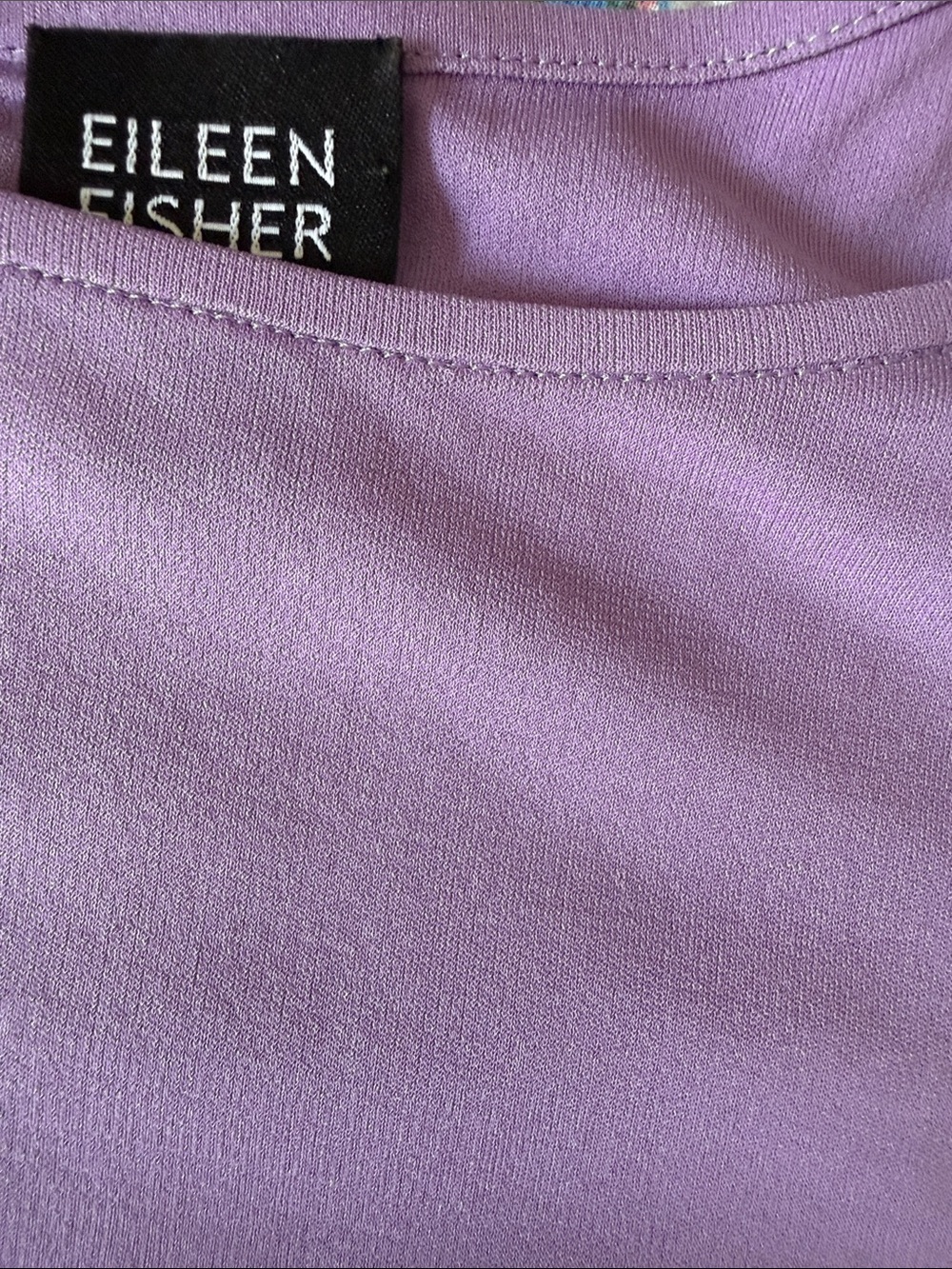 Eileen Fisher Silk Tank Top Shell Lilac Lavender Purple XL NWOT - Picture 5 of 6